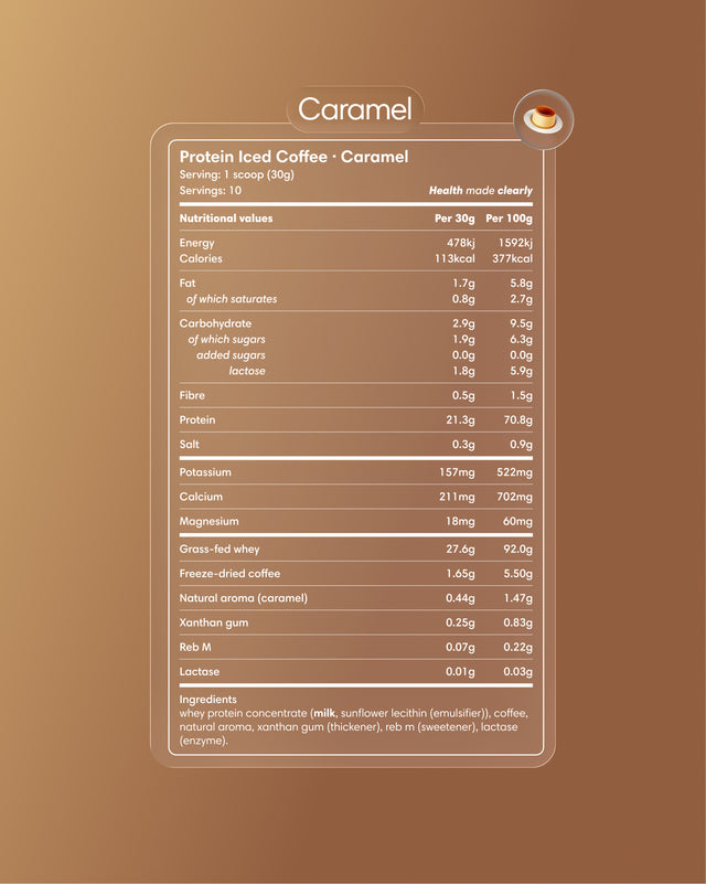 Café helado con proteína